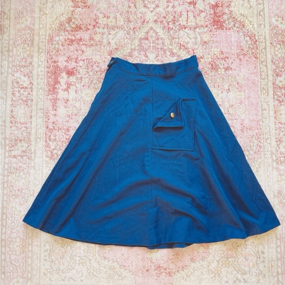 Neiman Marcus Dresses & Skirts - Woman’s Vintage 1969 Blue A-Line Skirt with Pocket NWT